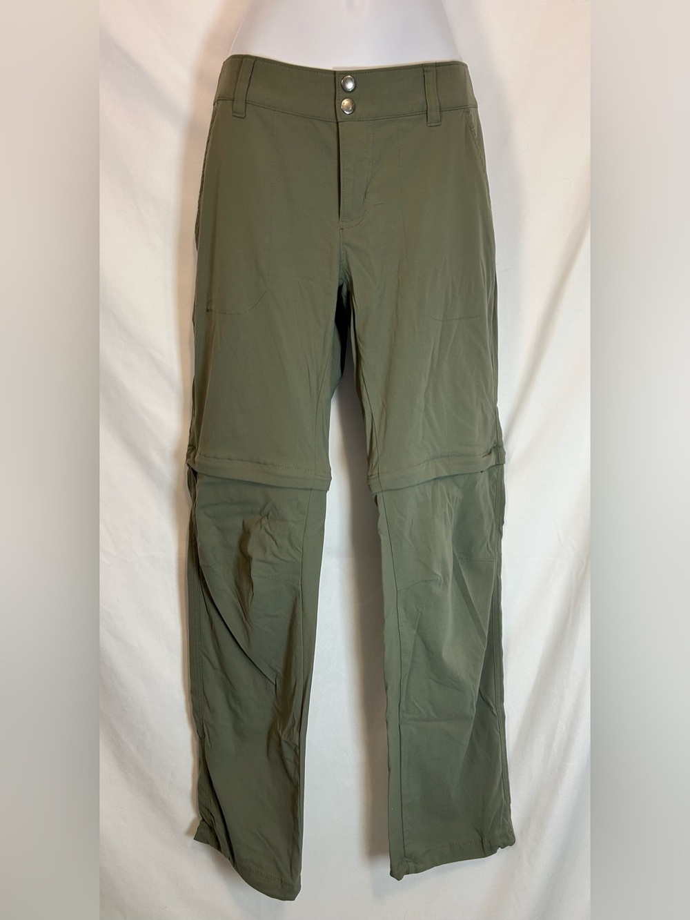 Columbia Saturday Trail Convertible Hiking Pants Size 10 Olive Green